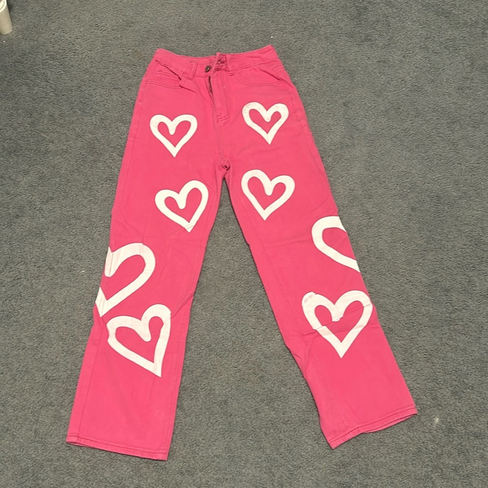 PINK HEART JEANS